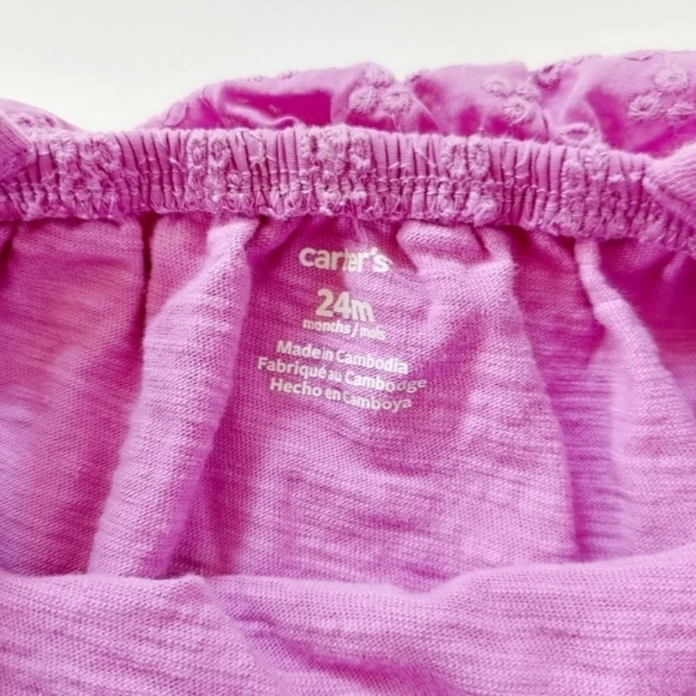 Purple Eyelet Lace Sleeveless Romper Size 24‎ Months